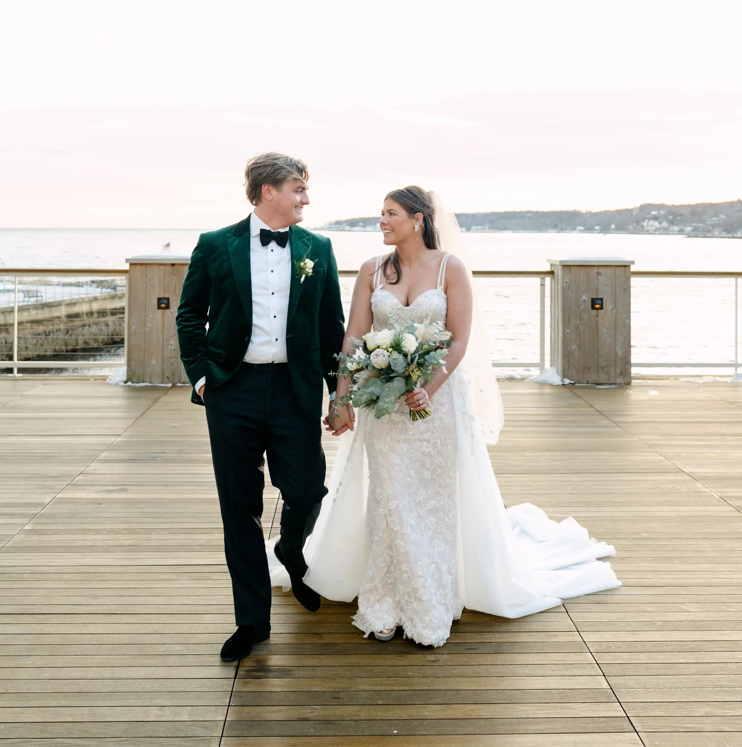 Real Bride Spotlight: Kelton &amp; Andrew’s Stunning Waterfront Wedding Image